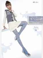 Fiore - Trendy childrens tights with norwegian pattern Ania 40 denier Fiore - Trendy childrens tights with norwegian pattern Ania 40 denier