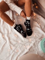 Fiore - Very soft socks with a Christmas pattern and cotton terry Fiore - Very soft socks with a Christmas pattern and cotton terry