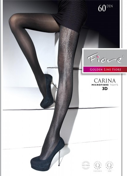 Fiore - Opaque tights with trendy pattern Carina 60 DEN