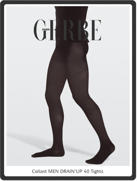 Gerbe Drain&#039;up - 40 denier semi-opaque support tights for men