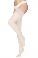 Preview: Annes Sila - Semi-opaque hold ups with beautiful floral patterned lace top Preview: Annes Sila - Semi-opaque hold ups with beautiful floral patterned lace top