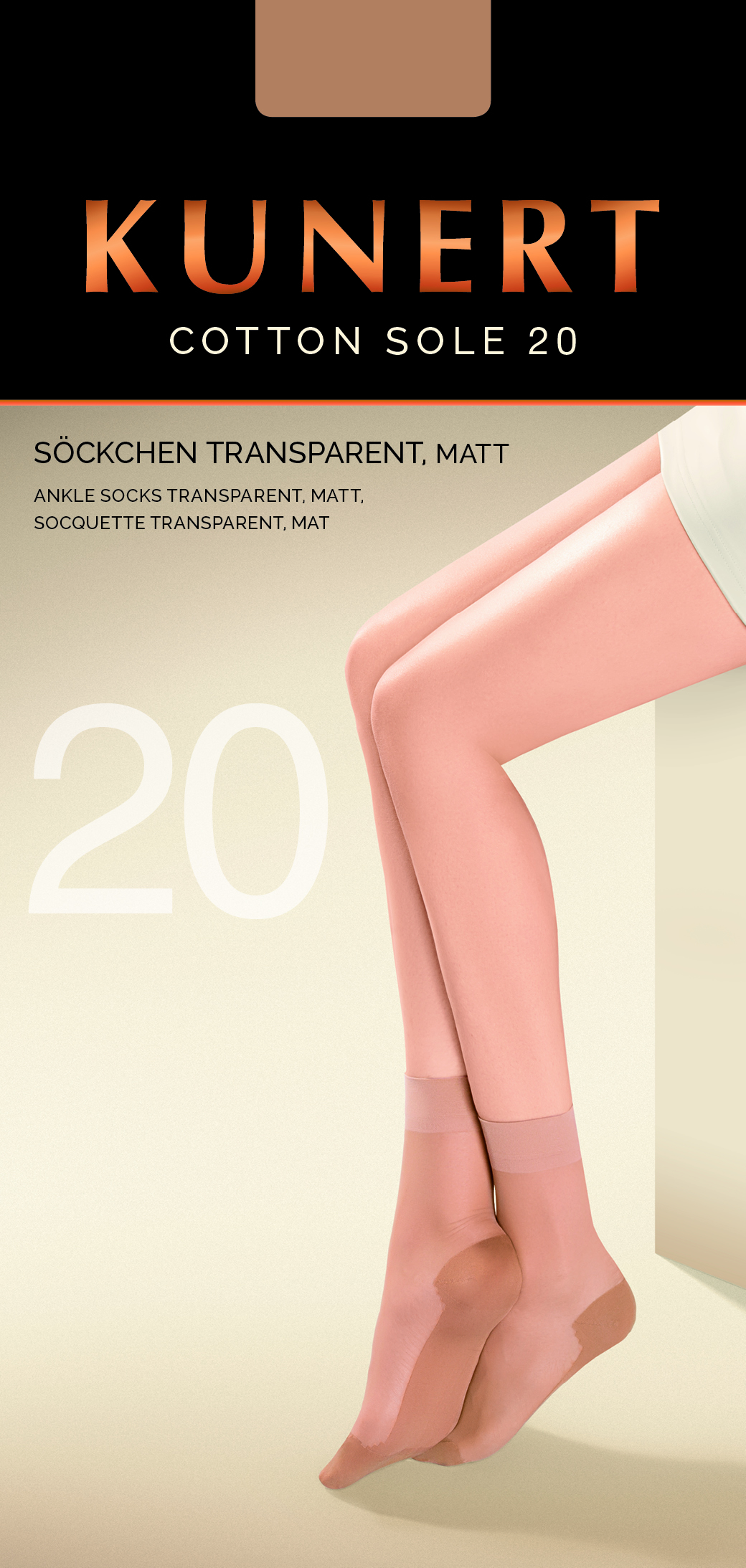 Kunert Collant Donna In Cotone Con Suola | Trasparente, Opaco, Punta E Tallone Rinforzati, Cuciture Piatte, Comfort