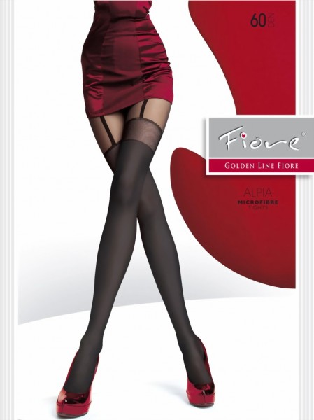 Fiore - Sensuous mock suspender tights Alpia 40 DEN