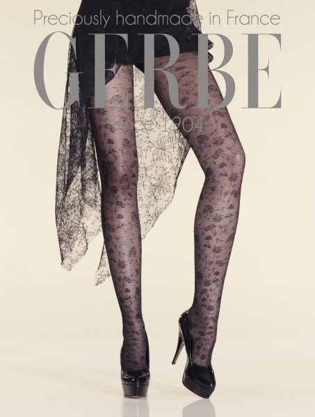 Gerbe - Exclusive delicate floral pattern tights Palace