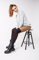 Annes - Mock over the knee tights with polka dots 60 denier Annes - Mock over the knee tights with polka dots 60 denier