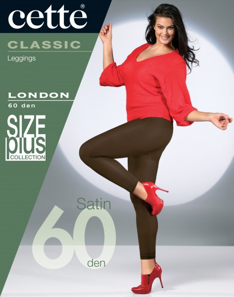 Cette Size Plus Collection - 60 denier opaque plus size leggings London