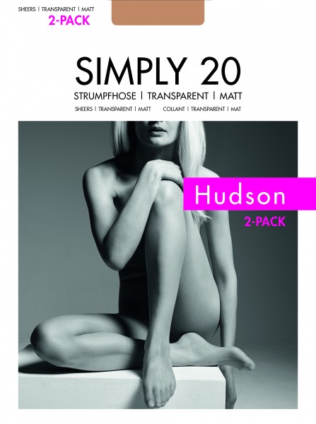 Hudson - Natural look tights Simply 20 - 2 Pack!