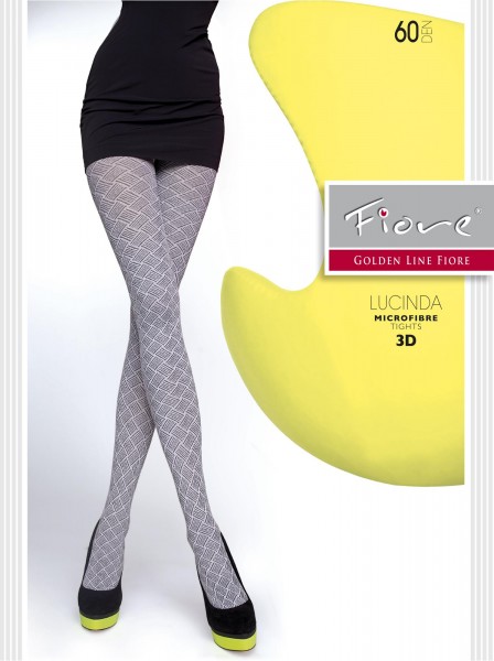 Fiore - Opaque all over graphic pattern tights Lucinda 60 DEN