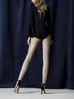Fiore Intrigue - 20 denier back seam tights with polka dot pattern Fiore Intrigue - 20 denier back seam tights with polka dot pattern