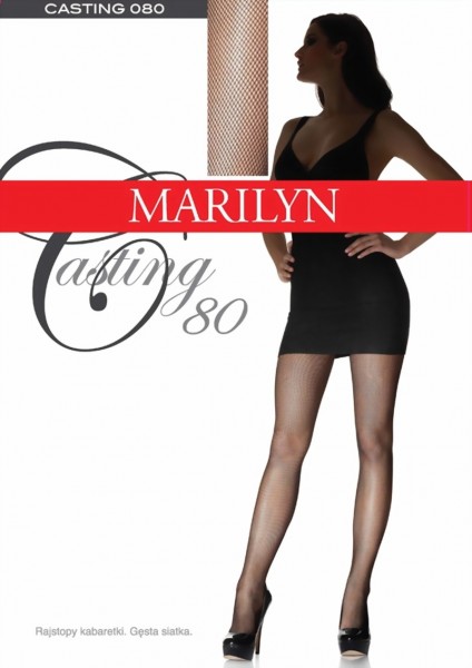 Marilyn - Elegant fishnet tights Casting