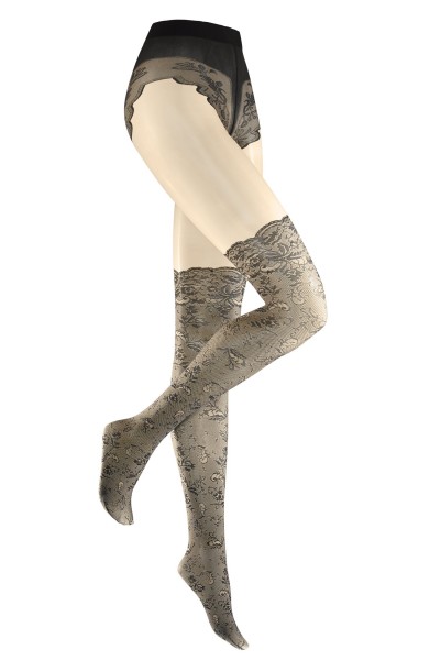 Designer mock over the knee tights - Anja Gockel for KUNERT