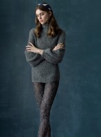 Fiore Juliet - 40 denier opaque tights with sophisticated floral pattern Fiore Juliet - 40 denier opaque tights with sophisticated floral pattern