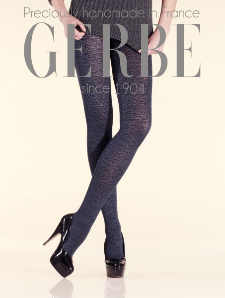 Gerbe - Opaque patterned winter tights Cocktail d&#039;Hiver