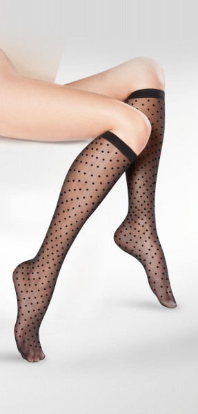 Gabriella Puntina - Elegant polka dot knee highs