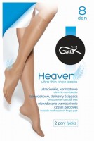 Gatta - 8 denier ultra thin summer knee highs with sheer comfort top - 2 pairs Gatta - 8 denier ultra thin summer knee highs with sheer comfort top - 2 pairs