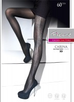 Fiore - Opaque tights with trendy pattern Carina 60 DEN Fiore - Opaque tights with trendy pattern Carina 60 DEN